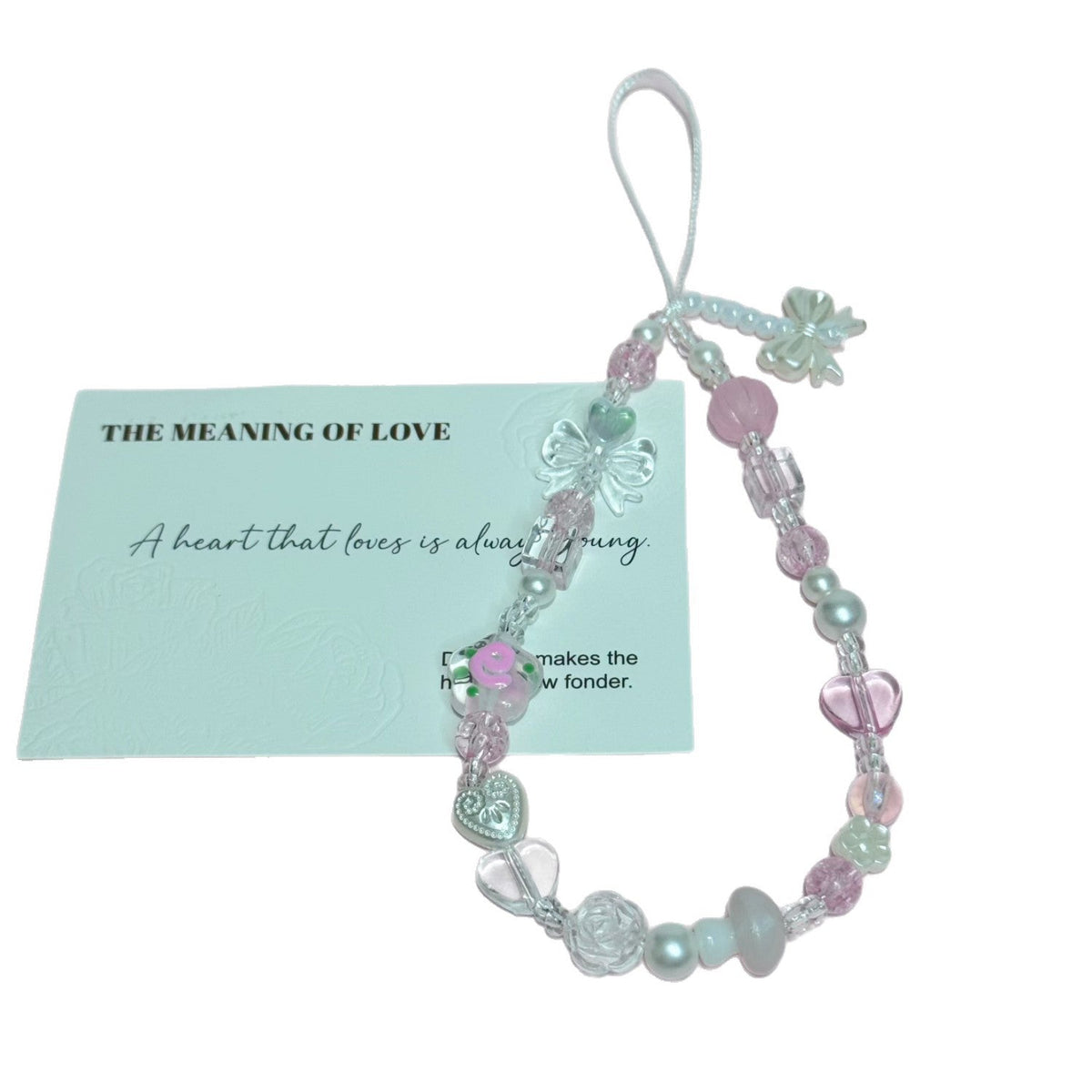 Bracelet à breloques sur le thème du cœur