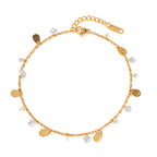 Bracelet pour femme avec cristaux étincelants et pendentifs gouttes