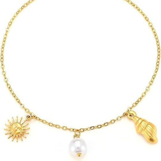Bracelet pour femme avec pendentifs marins et design élégant