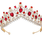 Diadème glamour pour femme avec strass et cristaux