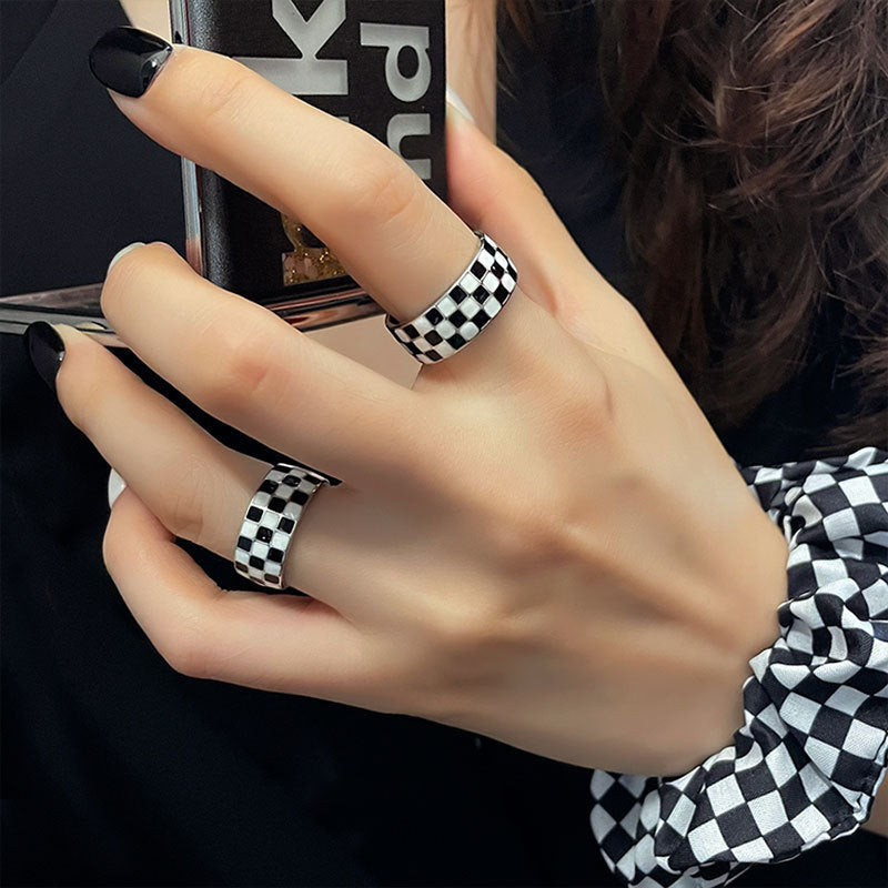 Ensemble chouchou et bague tendance pour femme