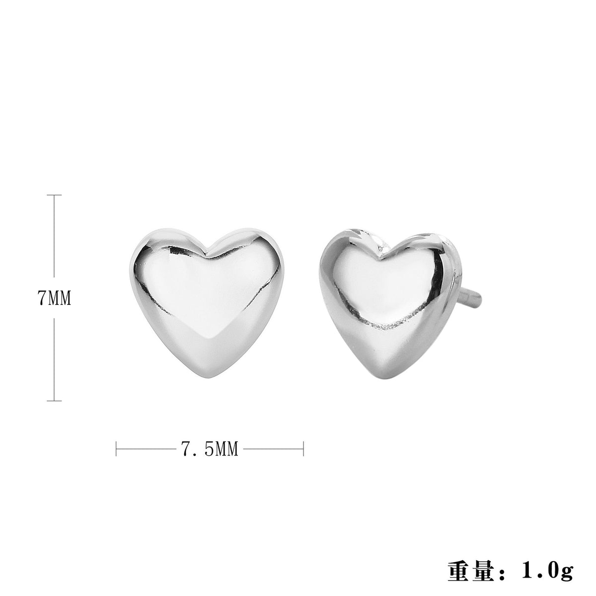 Boucles d'oreilles clous pour femme design pointes moderne