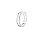 Bague ouverte pour femme avec détails travaillés