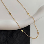 Collier pour femme au design ovale délicat