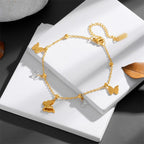 Collier délicat avec pendentif papillon pour femme