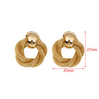 Boucles d'oreilles pendantes pour femme au design chaîne moderne