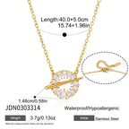 Collier pour femme en acier inoxydable avec motif de chaîne