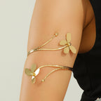 Bracelet rigide pour femme avec motifs floraux