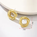 Clous d'oreilles pour femme design tressé artistique