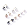 Set de boucles d'oreilles ear cuff à double bille