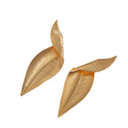Boucles d'oreilles pour femme au design feuille élégant