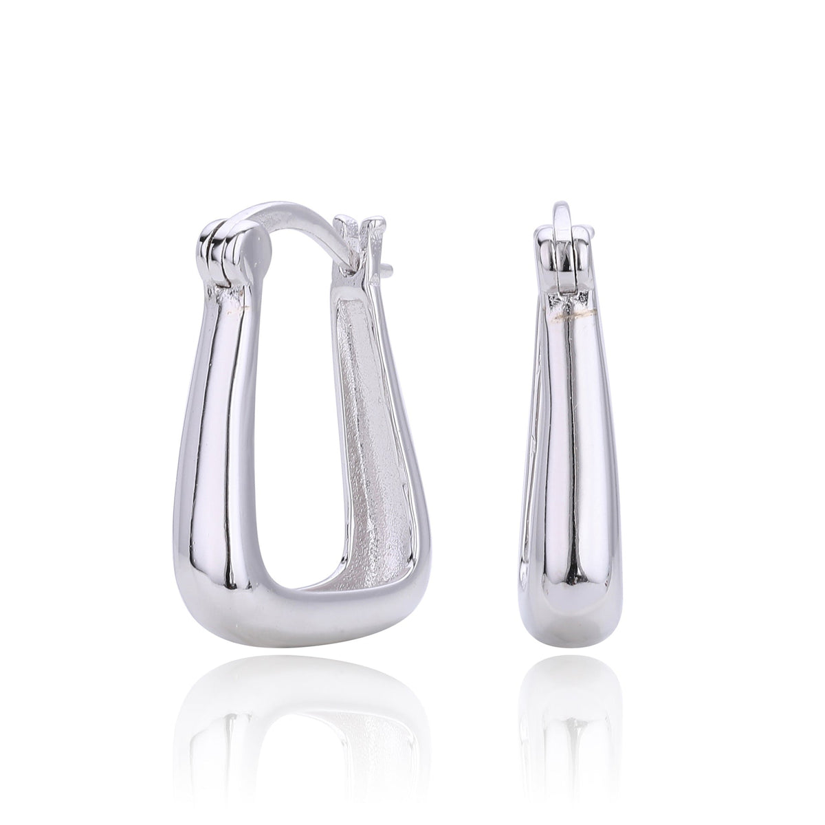 Damen Ohrhänger im modernen, minimalistischen Design aus 925 Sterling Silber