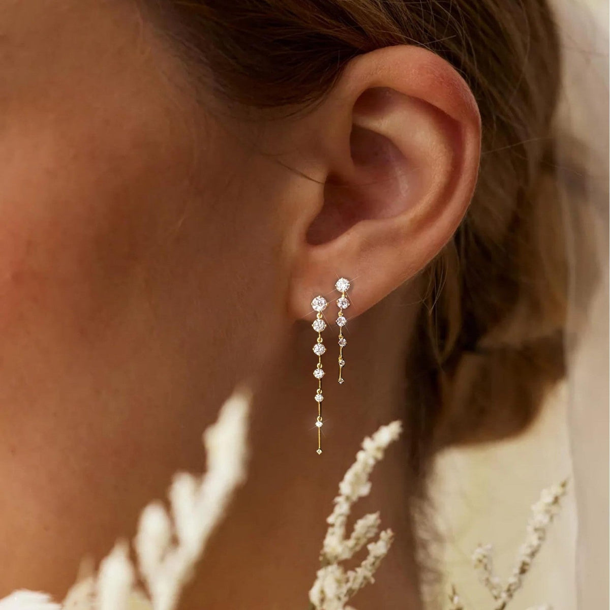 Boucles d'oreilles pendantes élégantes pour femme