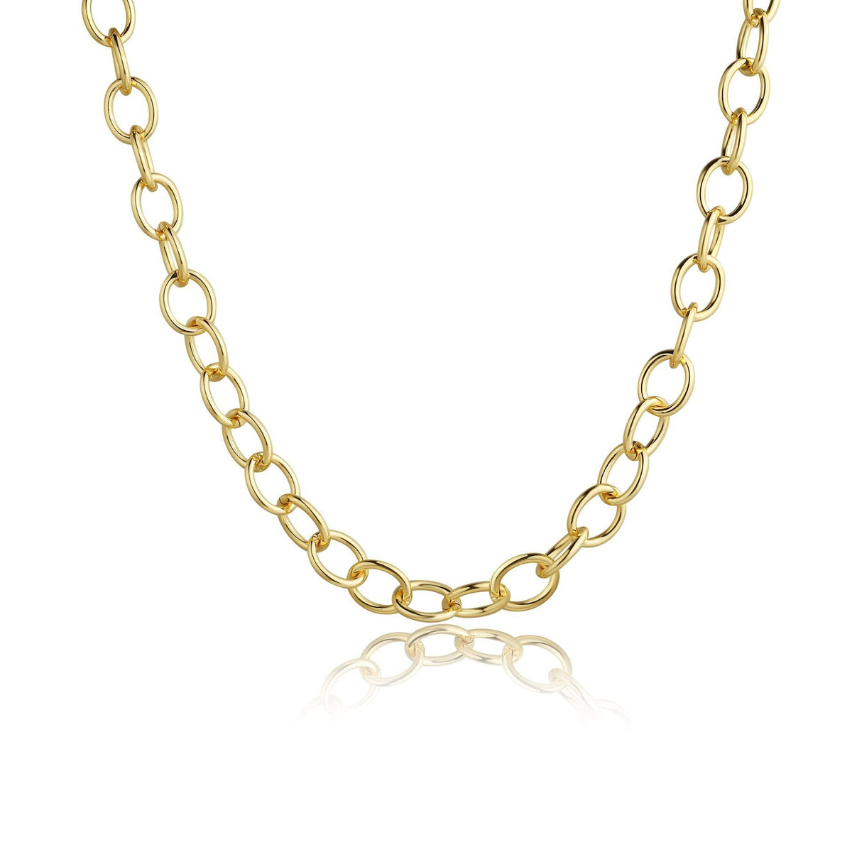 Collier pour femme à maillons robustes avec fermoir toggle