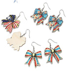 Boucles d'oreilles légères en bois en forme de nœud