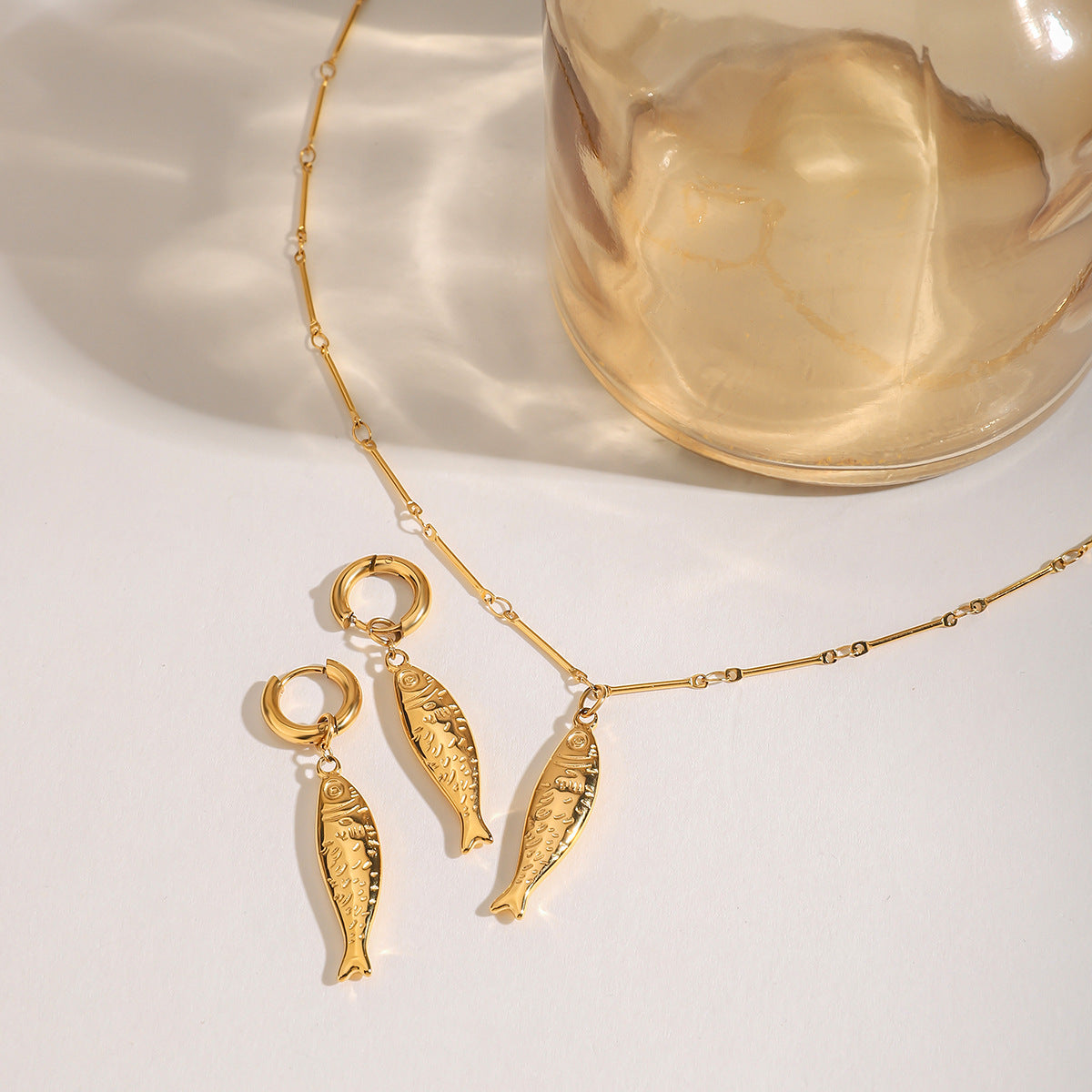Boucles d'oreilles pour femme motif poisson