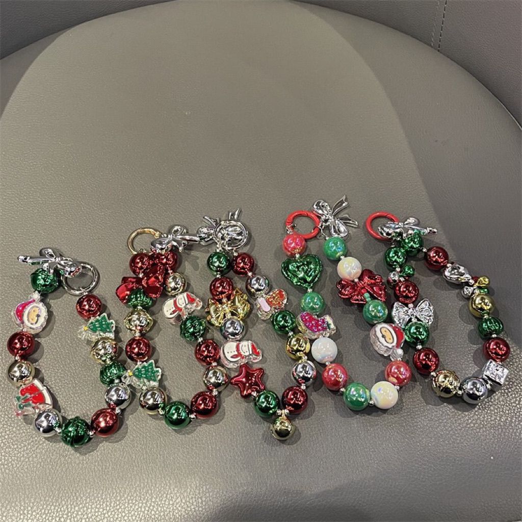 Bracelet à breloques festives de Noël