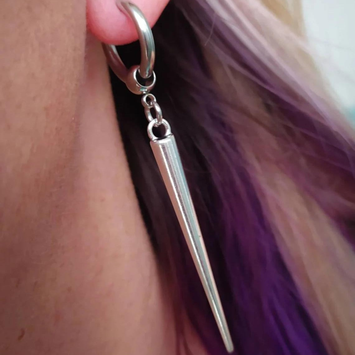 Boucles d'oreilles pendantes pointes
