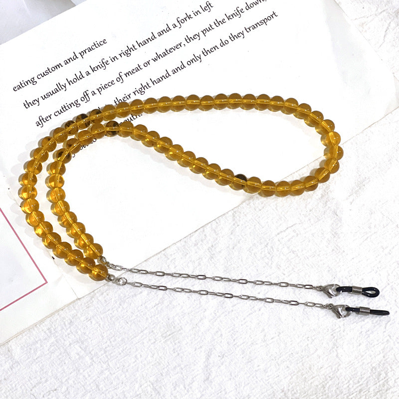 Chaîne de lunettes à perles multi-rangs
