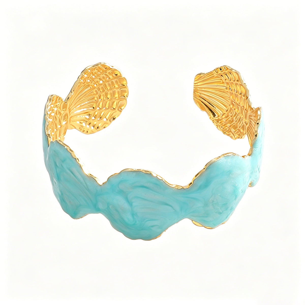 Bracelet pour femme élégant en métal et résine époxy