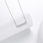 Collier pour femme en argent sterling 925 avec zircons