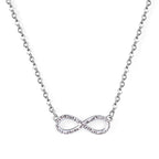 Bracelet pour femme avec symbole infini en acier inoxydable