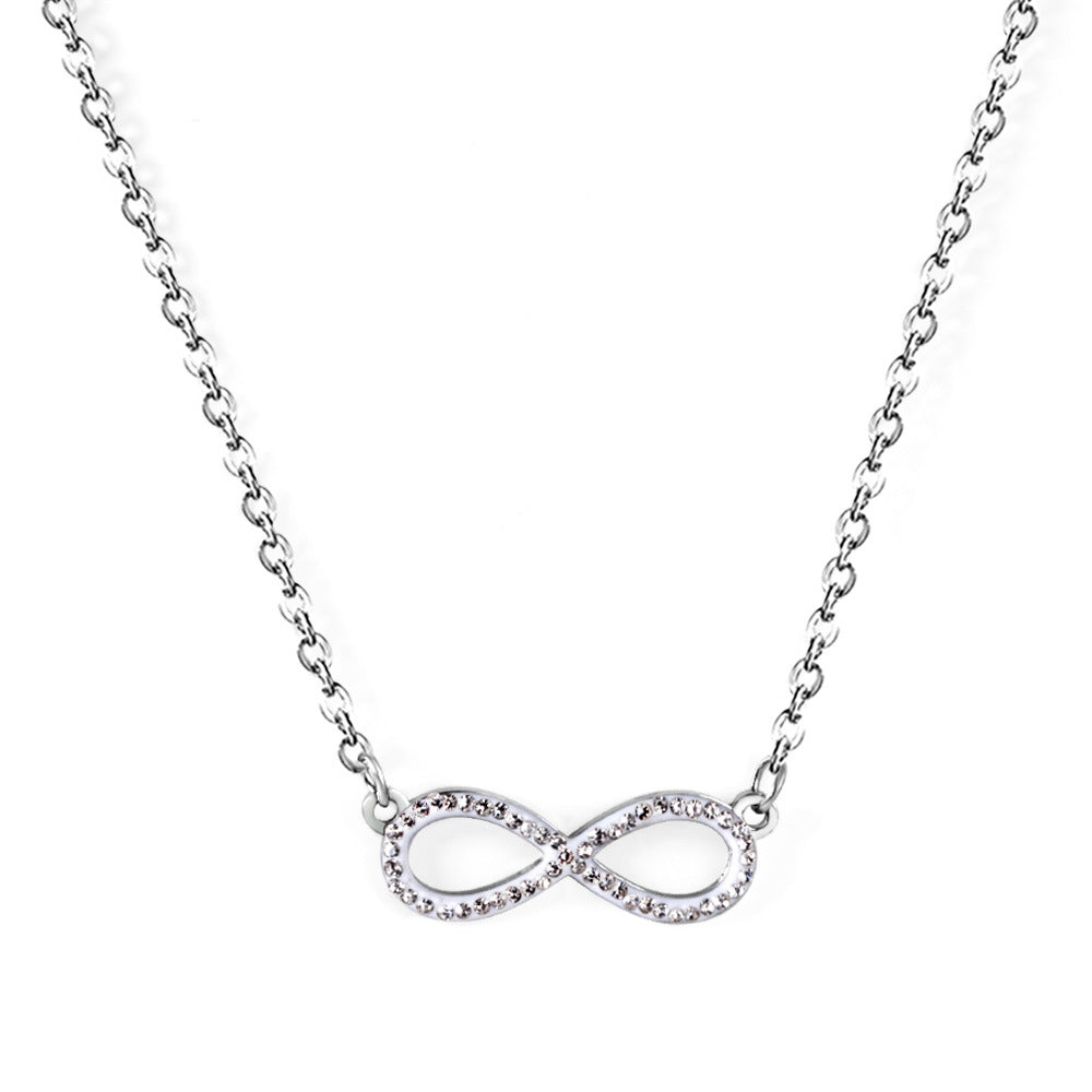 Bracelet pour femme avec symbole infini en acier inoxydable