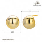 Boucles d'oreilles pour femme avec finition dorée et design moderne