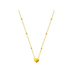 Collier avec pendentif cœur et chaîne délicate pour femme