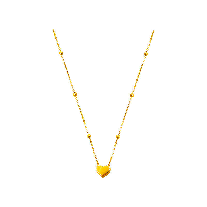 Collier avec pendentif cœur et chaîne délicate pour femme