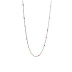 Bracelet à chaîne et perles multicolores délicat