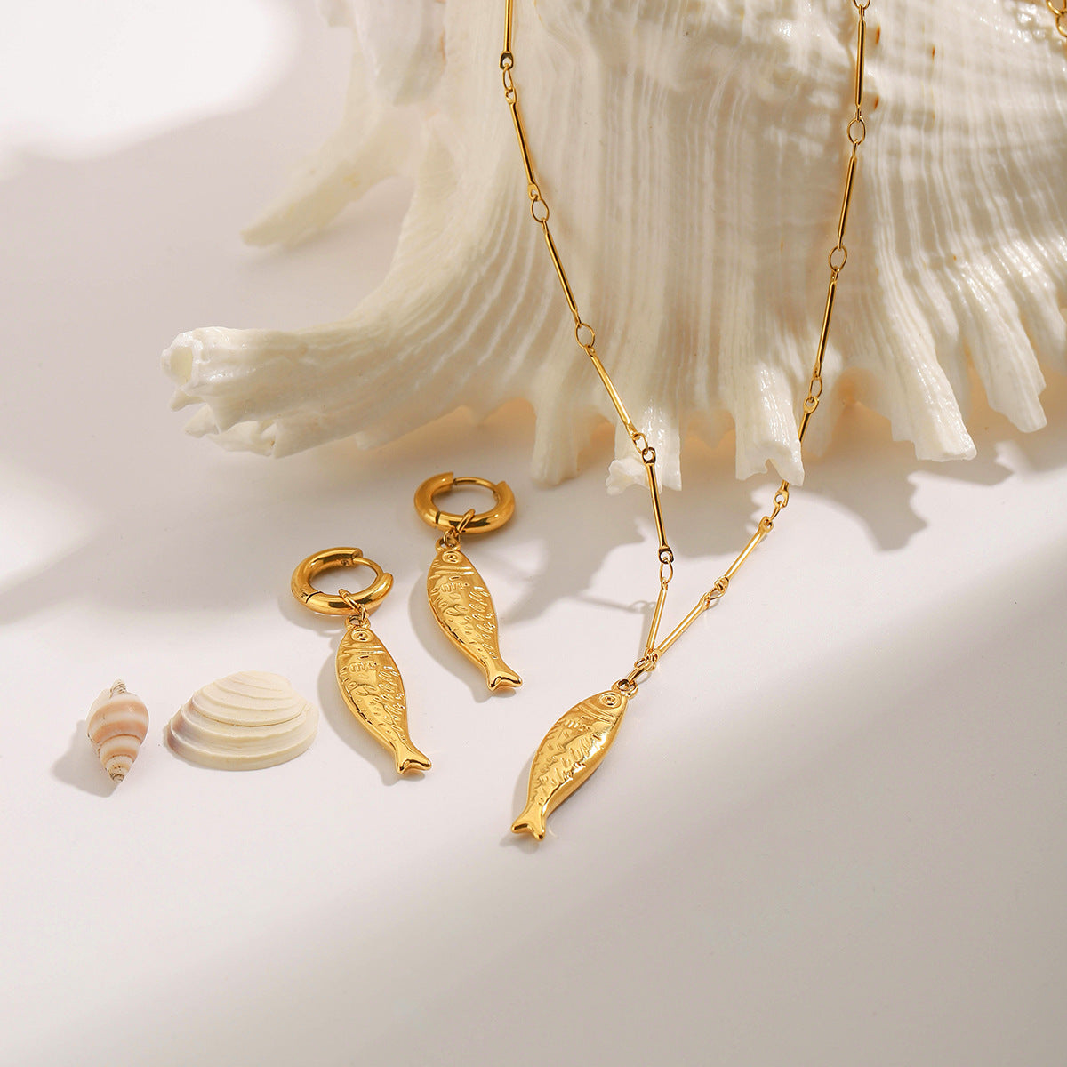 Boucles d'oreilles pour femme motif poisson