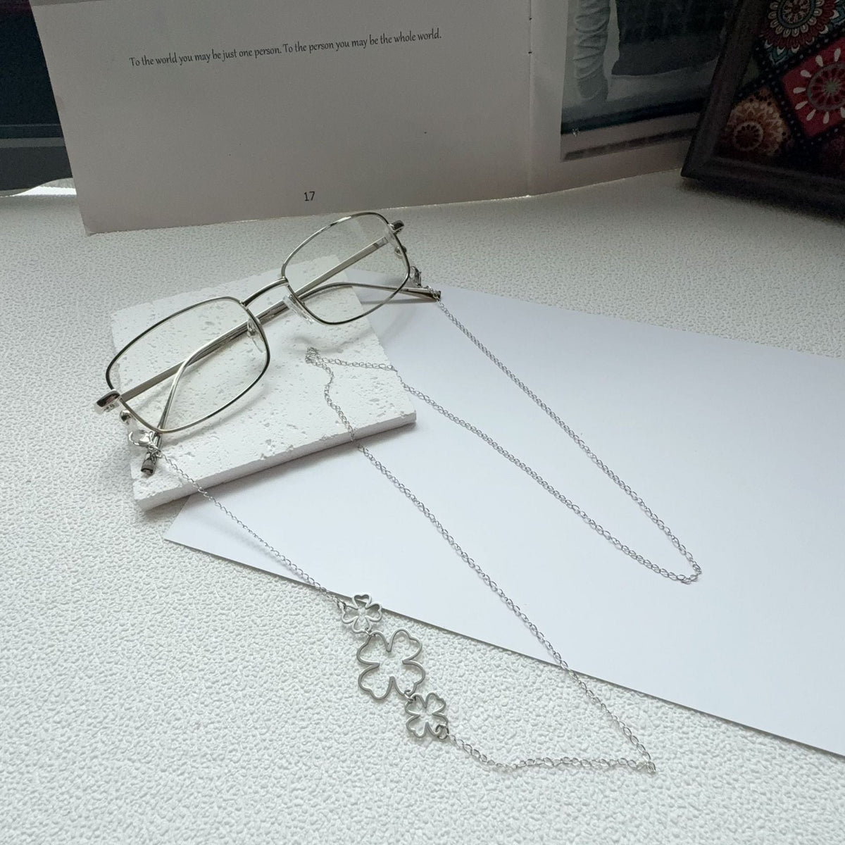 Collier pendentif floral bohème