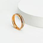 Bague minimaliste pour femme avec message gravé