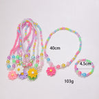 Ensemble de bijoux ludique avec pendentif fleur