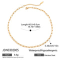 Collier élégant pour femme en acier inoxydable hypoallergénique