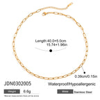 Collier élégant pour femme en acier inoxydable hypoallergénique