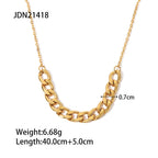Collier pour femme à maillons robustes avec fermoir réglable