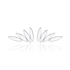 Boucles d'oreilles créatives en forme de feuille en argent sterling 925