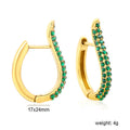 Boucles d'oreilles pendantes pour femme avec zircons