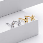 Boucles d'oreilles étoiles en argent sterling 925