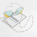 Chaîne de lunettes perlée élégante