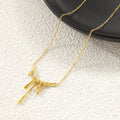 Collier moderne pour femme au design goutte créatif