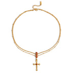 Collier élégant pour femme en acier inoxydable hypoallergénique