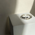 Bague ouverte pour femme avec design de chaîne innovant