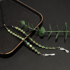 Chaîne de lunettes perlée en forme de cœur