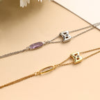 Montre pour femme avec cristal facetté