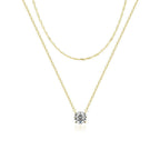 Collier doré superposé