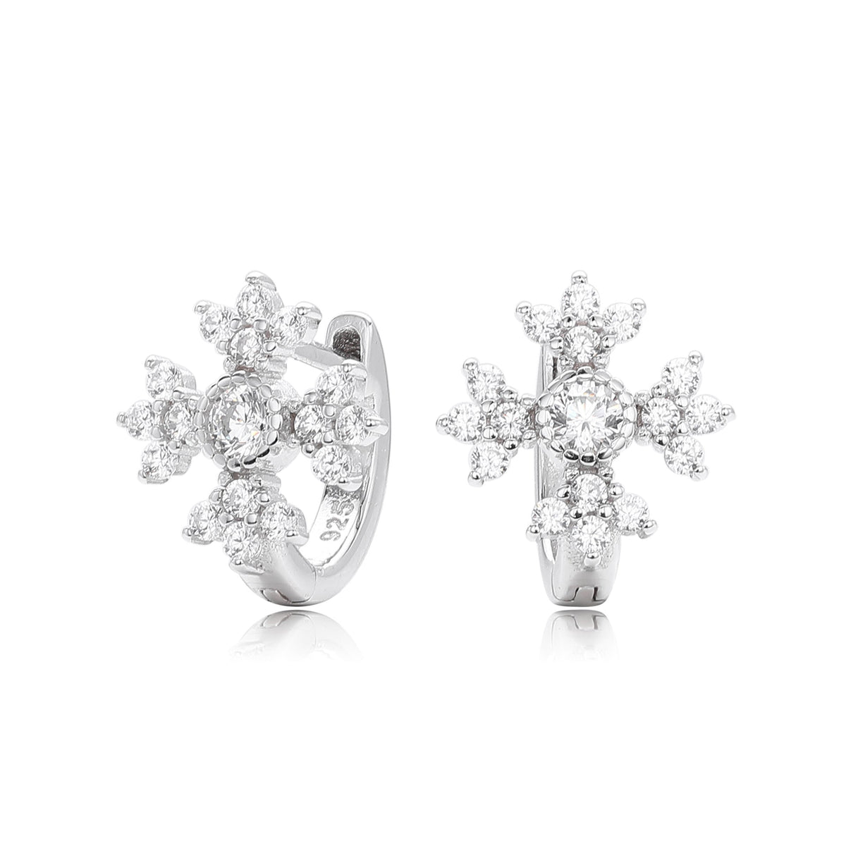 Boucles d'oreilles pendantes pour femme, zircon et argent sterling 925 doré