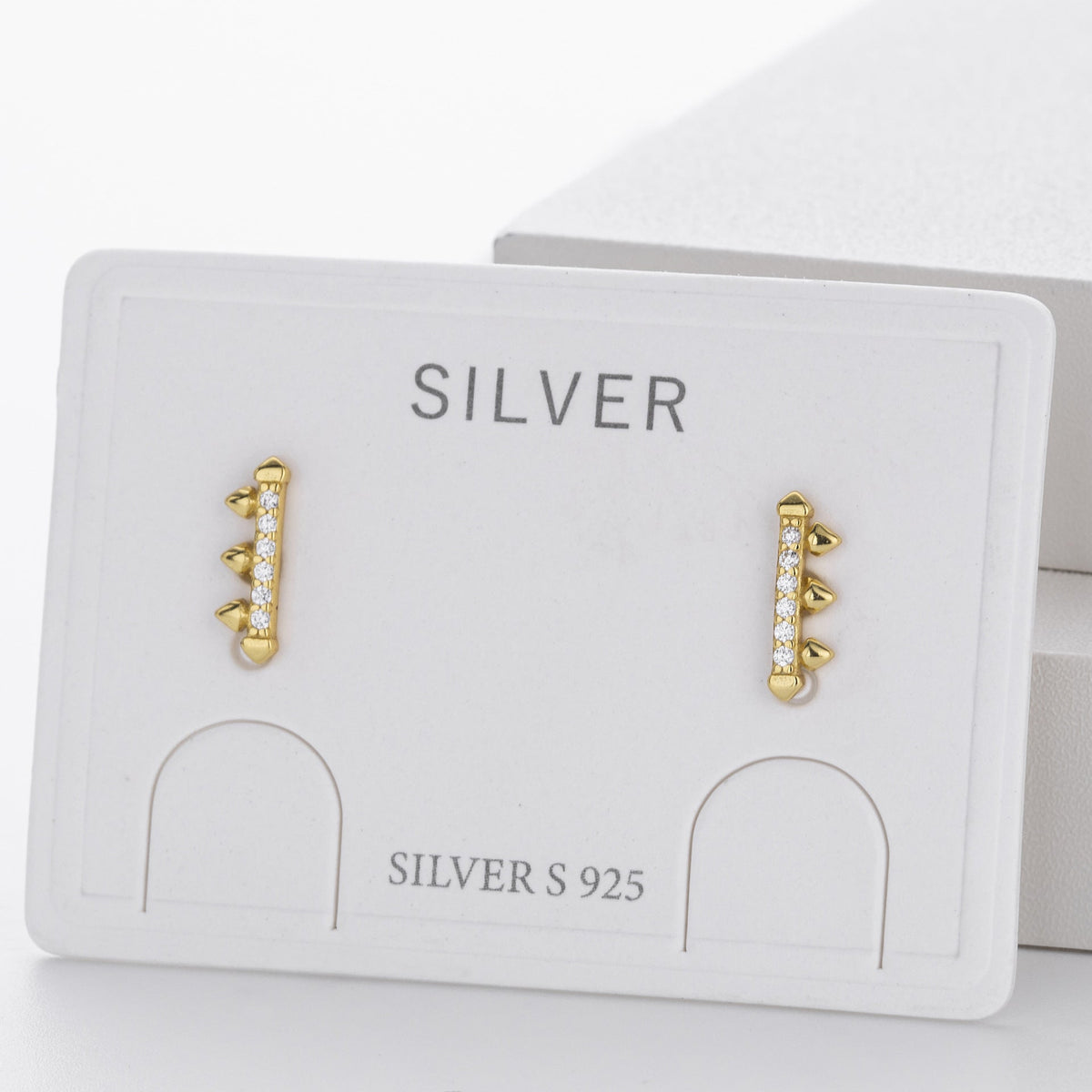 Boucles d'oreilles pour femme en argent sterling 925 design flèche